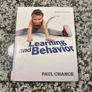 Psychology Textbook Learning and Behavior Seventh Edition by Paul Chance